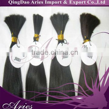 20'' Virgin Indian Remy Natural Straight Bulk Hair Extensions