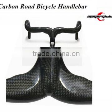 Hot sale riser bar with stem Inter cable 400/420/440mm road bike carbon handlebar matte carbon bicycle parts