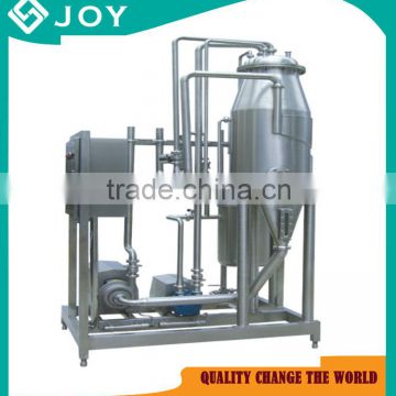 degasser for dairy product and fruit juice