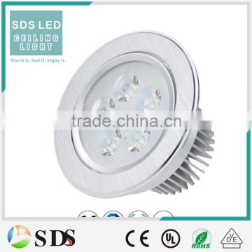 LED Ceiling light round silver high power 5w led ceiling down light led led ceiling down light led