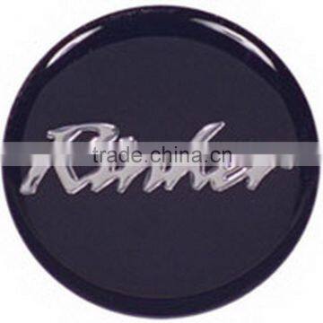 3D domed sticker with black color and 3M adhesive