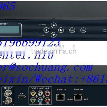 dvb-t2 to ts ip udp decoder (DVB-T/T2+ASI+IP in,2*CI,AV+HDMI+SDI(1080i/720p/576i)+YPbPr+IP+ASI out)
