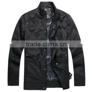 Trendy style mens designer black casual jacket