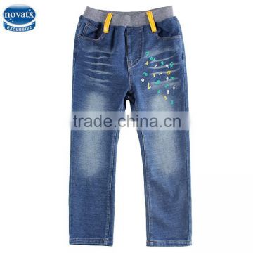 (B6008)Cowboy 5-13Y nova kids wear baby trouser pants cheap kids jeans kids boys fashion jeans pant design wholesale