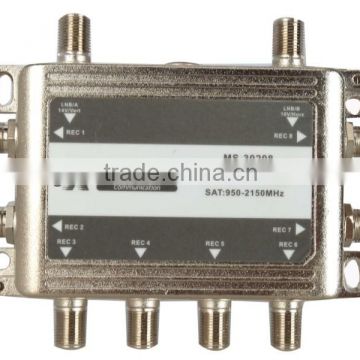 2 in 8 out zinc alloy satellite multiswitch (MS-30208)
