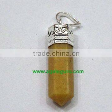 Golden Quartz Pencil Pendants : Wholesale Golden Quartz Pencil Pendants