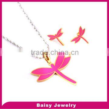 most popular dragonfly jewelry sets stainless steel jewelry wholesale