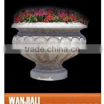 Natural Stone Granite Flowerpot For Garden