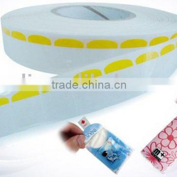 Waterproof removable adhesive sticker label paper, Baby wet wipe tissue sticker label, Easy remove adhesive stickers