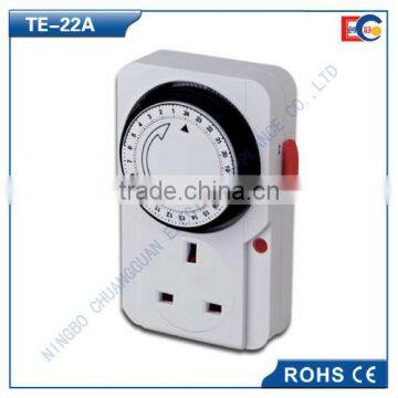 UK 24 hour mechanical timer socket