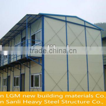 sloping roof prefabricated workers dormitory