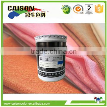 Eco friendly pigment concentrates for teal fabric dyeing textile dyeing