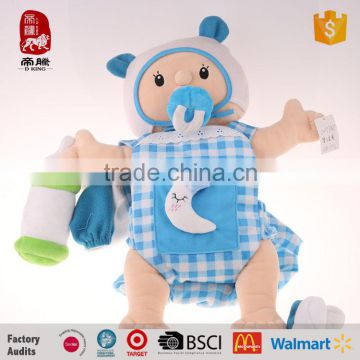 Factory wholesale stuffed Baby plush suits calm doll for kids