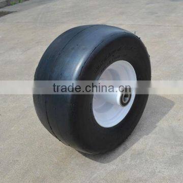 13 x6.50-6 flat free rubber wheel with no tread for TORO zero turn radius commercial mowers