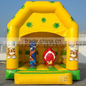 commercial inflatable tiger bouncer with obstacles A1168