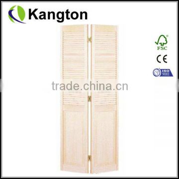 Wood Shutter Door Popular Solid Wooden Door-KL04