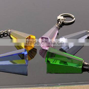 2016 Blank & colorful crystal keychain in elegant design