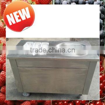 single round pan factory supply fried ice cream roll machine wtih cheap price shipping to seaport