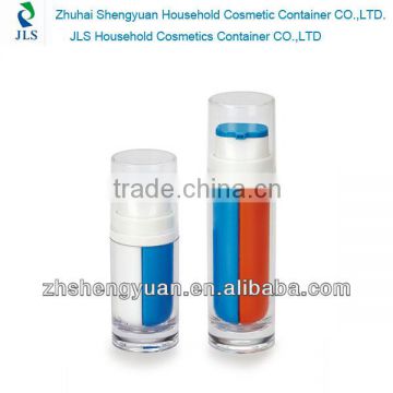 elegant plastic bottles of cosmetic dual tube