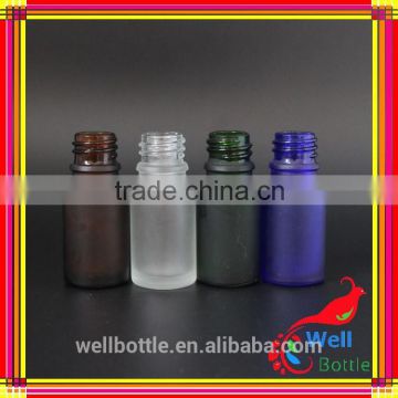 Frosted glass dropper bottle with 15ml amber glass bottle with glass bottle for perfume