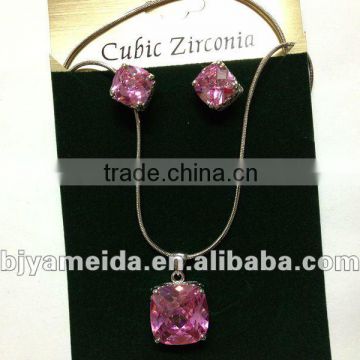 3A CZ stone necklace handmade fashion pandent