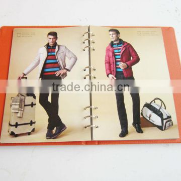 Top quality custom catalogue with PU leather cover