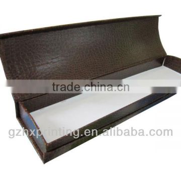 Luxury crocodile leather jewelry box with magnet closer