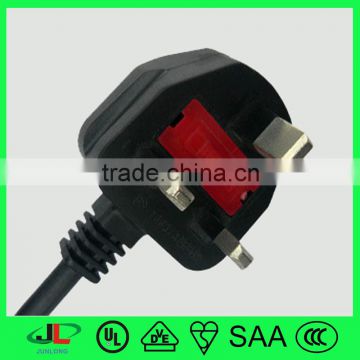 UK assembly power cord UK approval 3 pin flat power plug with 13a fused2
