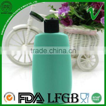 high quality wholesale empty disposable 120ml HDPE cosmetic bottle with flip top cap