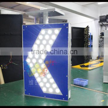 High quality aluminum solar powered warning flash LED traffic safety signs