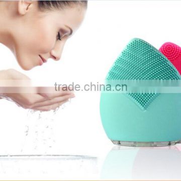 2017 trend handheld silicone facial brush Deep Cleansing