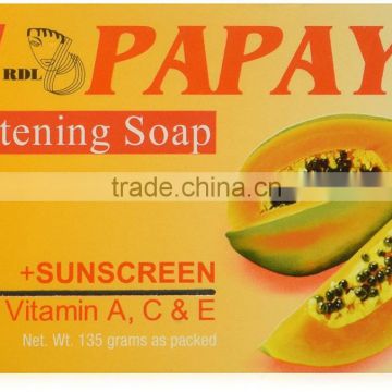 Papaya Skin Whitening Soap plus Sunscreen w/ Vitamin A, C & E - 135 grams