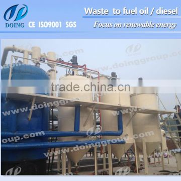 Base oil and diesel obtained distillation plant/waste oil refinery machine