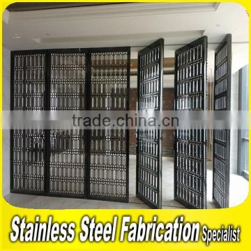 Alibaba Customed Stainless Steel Decorative Folding Partition Wall