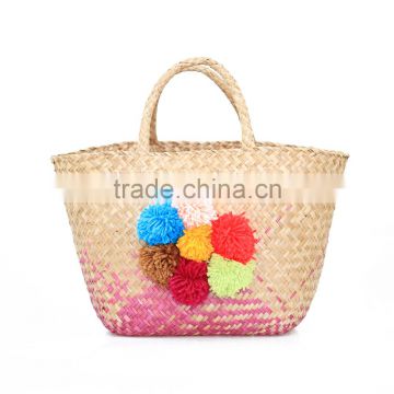 Wholesales woman tote bag, seagrass handbag