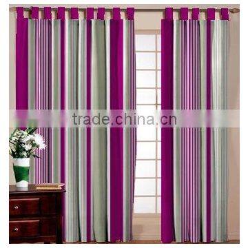 Fancy Cotton Stripe Curtain / Traditional Cotton Stripe Living Room Curtain