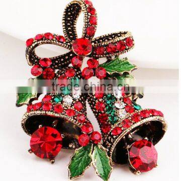 zm53211a 2016 christmas decoration wholesale beautiful diamond brooch for festival