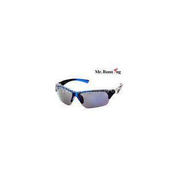 Stylish UV400 Protection Mens Bike Sunglasses With Plastic Frame