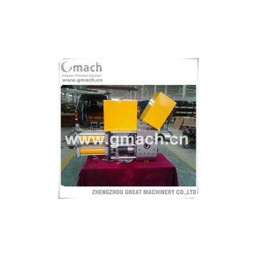 Double piston large capacity type filter for plastic recycling extruder