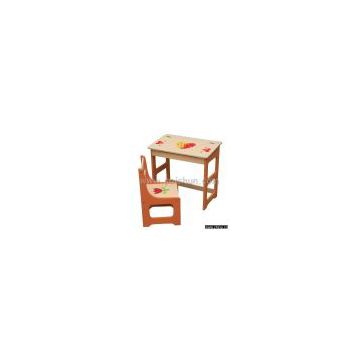 PS740 wooden children furniture(table and chair set)