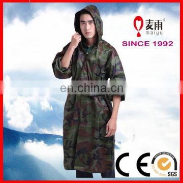 waterproof camo mens army raincoat