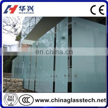 White Colored PVB/EVA Opaque Laminated Tempered Glass