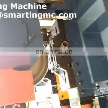 Automatic hydraulic copper pipe vertical 90 degree band saw machine, steel tube cutting machine
