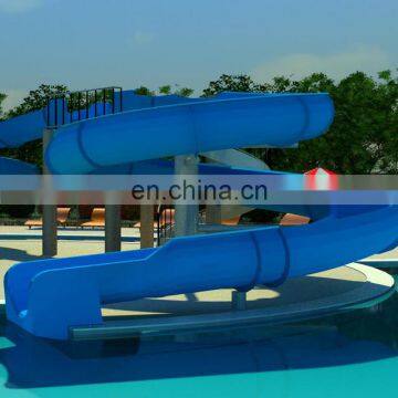 Swimming Pool Fiber Glass Slide For Resorts Water Play Activity