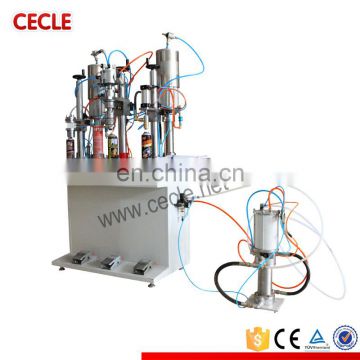 Small alcohol filling and capping machine