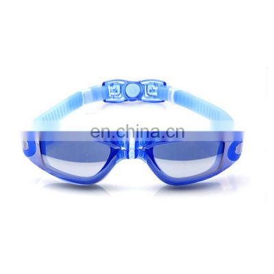 Swimming Goggles Adult Conjoined Earplugs Swimming Glasses Electroplated Anti Fog Swimming Goggles