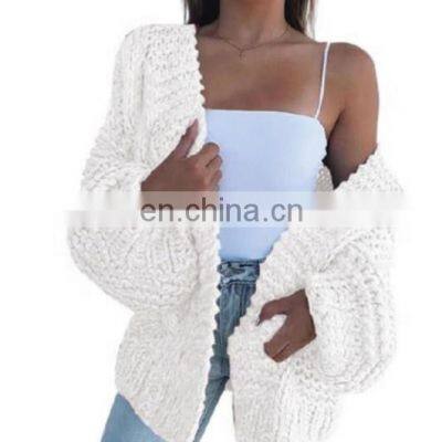 Wholesale custom new cardigan sweater cardigan warm seahorse jacket loose casual long sleeve jacket