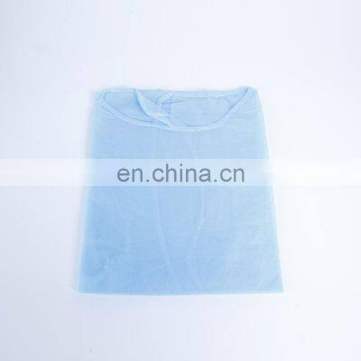 Cheap Disposable non woven isolation gown manufacture direct sale anti dust visit coat