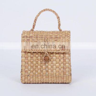 Manufacturer Hig Quality water hyacinth handbag, Cute Tote Bag 100% natural straw hyacinth fibre Wholesale