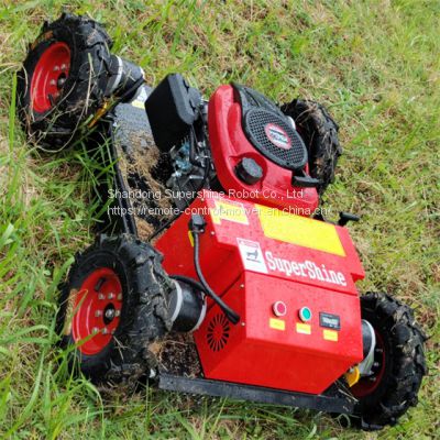 radio controlled slope mower, China remote controlled brush cutter price, remote control slope mower with tracks for sale